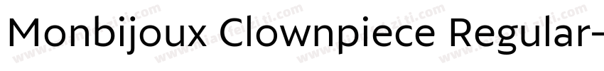 Monbijoux Clownpiece Regular字体转换